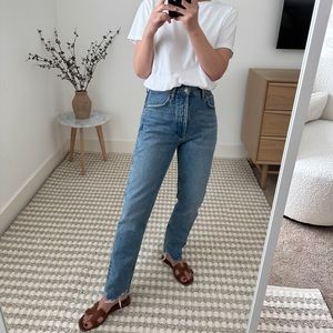 Agolde Blue High Rise Women Jeans